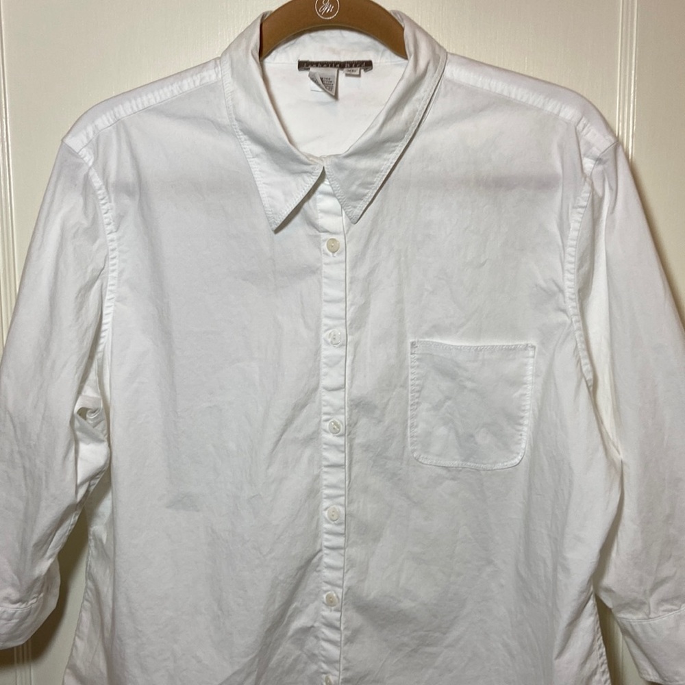 Extra Large Isabella Bird Button Down ¾ Sleeve Wh… - image 7